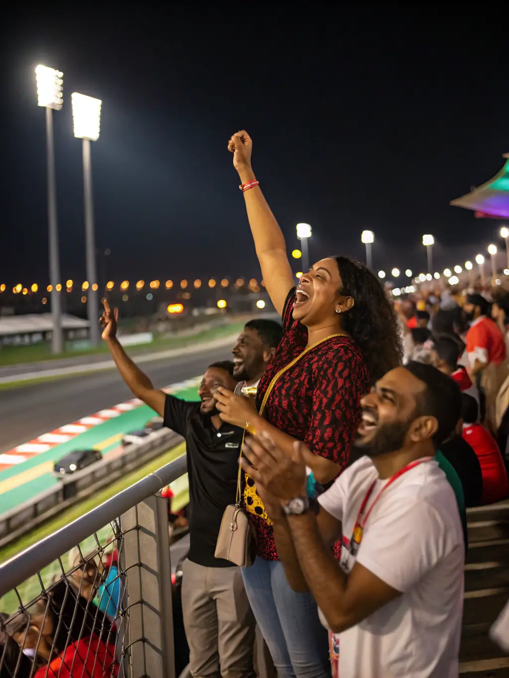 A diverse group of people of different ages and backgrounds participating in a racing event, highlighting the inclusivity and accessibility of NOAH RACING CONCEPT.